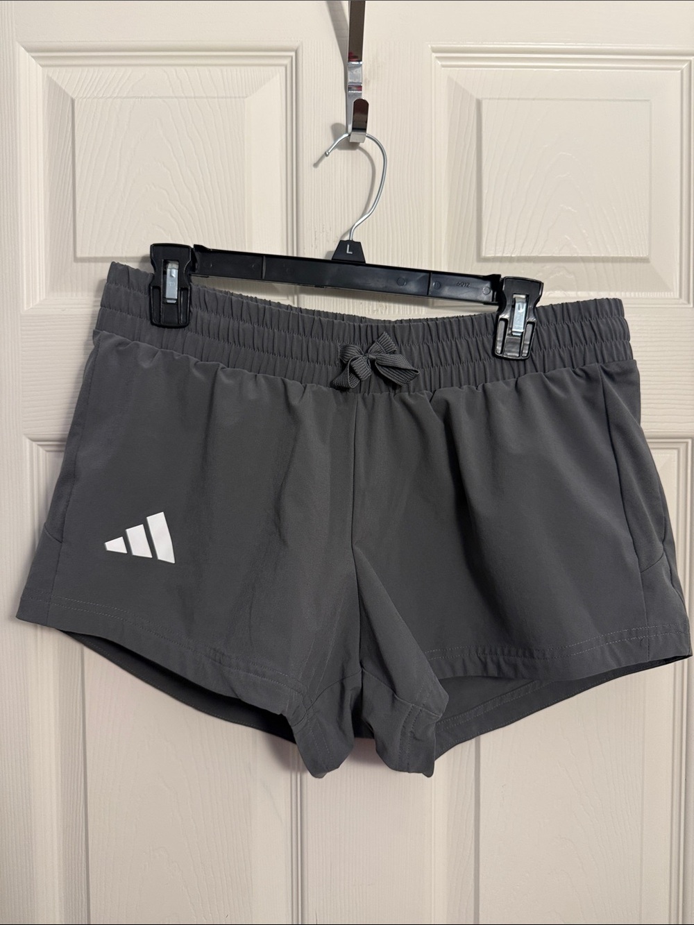 adidas Gray Women's Athletic Shorts with Logo